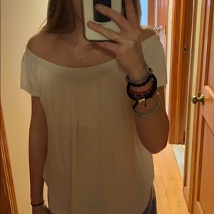 off the shoulder shirt